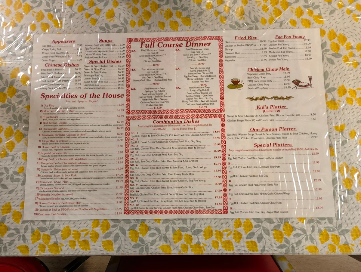 Menu photo 1