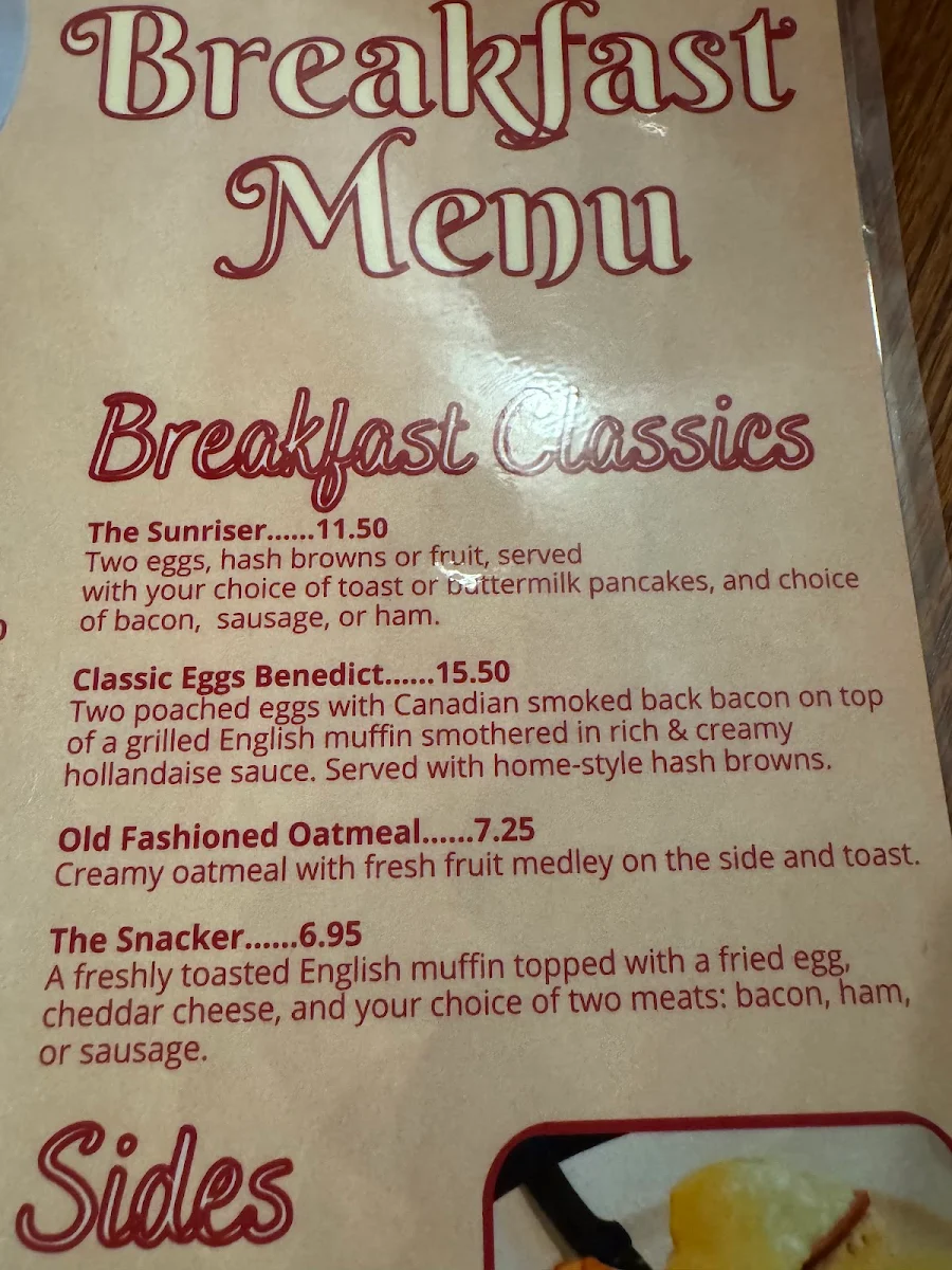 Menu, Thirsty Lion Tavern West St. Paul