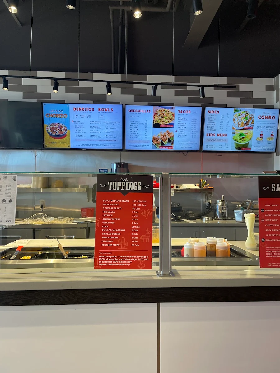 Menu, barBURRITO