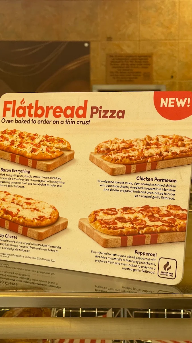 Menu, Tim Hortons