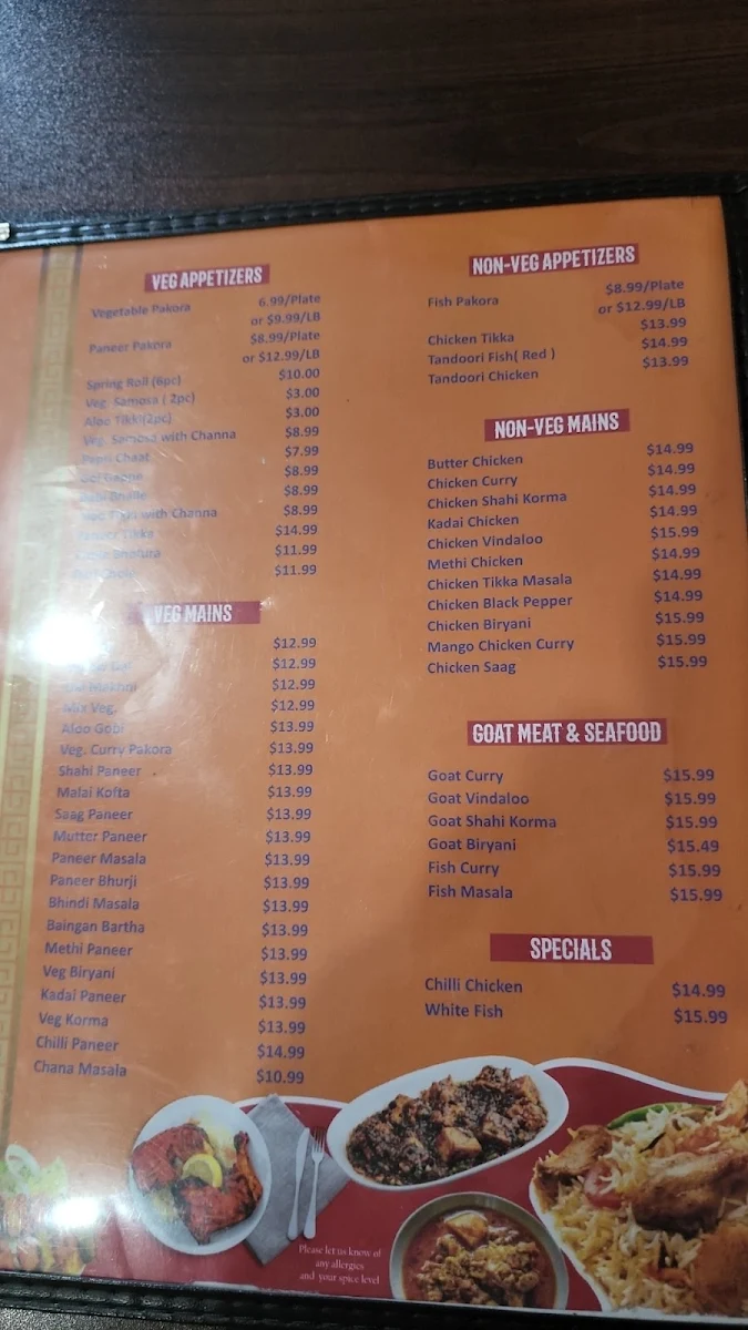 Menu, Punjabi Chulha Restaurant & Sweet Shop