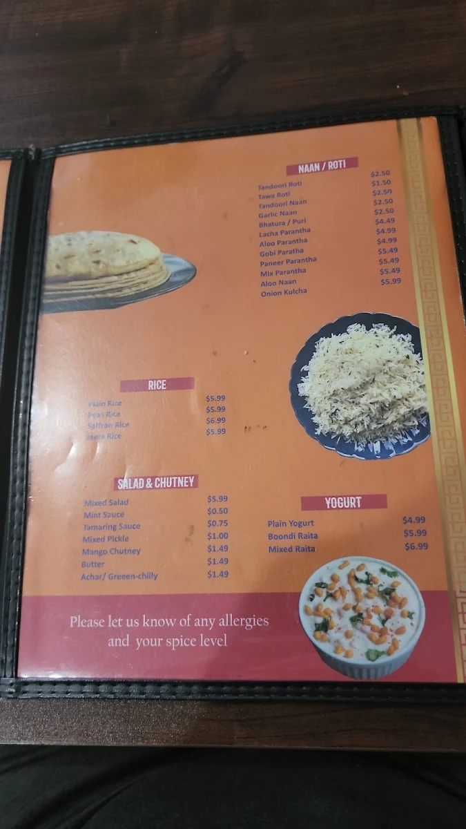 Menu, Punjabi Chulha Restaurant & Sweet Shop