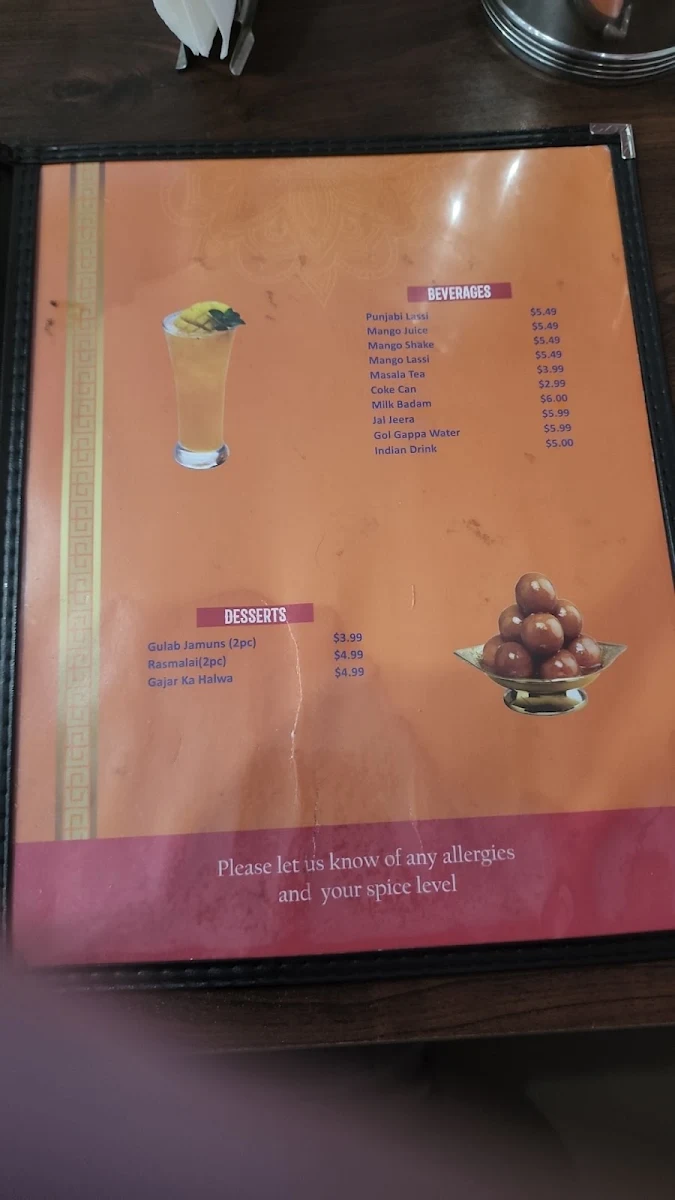 Menu, Punjabi Chulha Restaurant & Sweet Shop