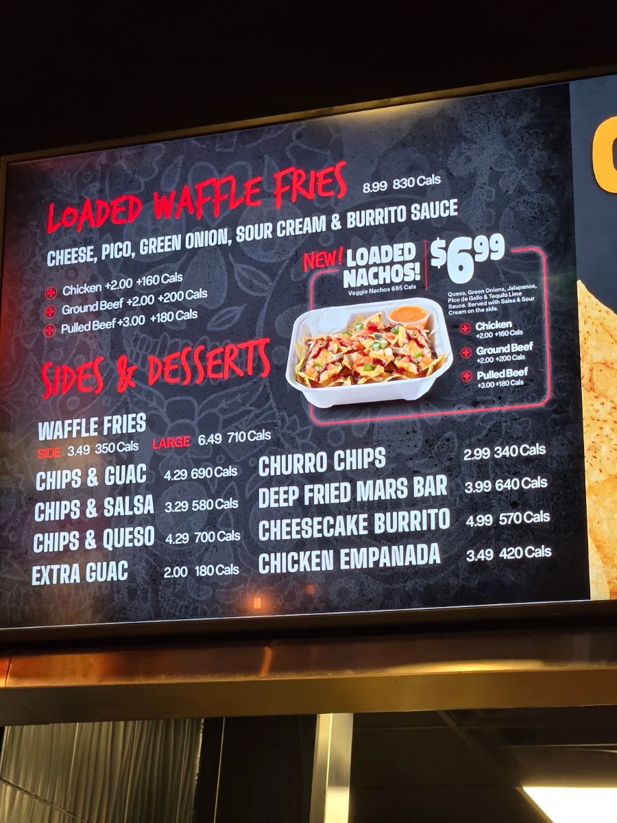 Menu, Fat Bastard Burrito
