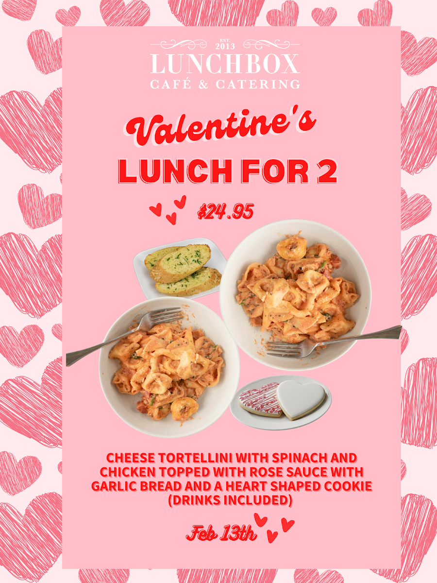 Menu, Lunchbox Cafe and Catering