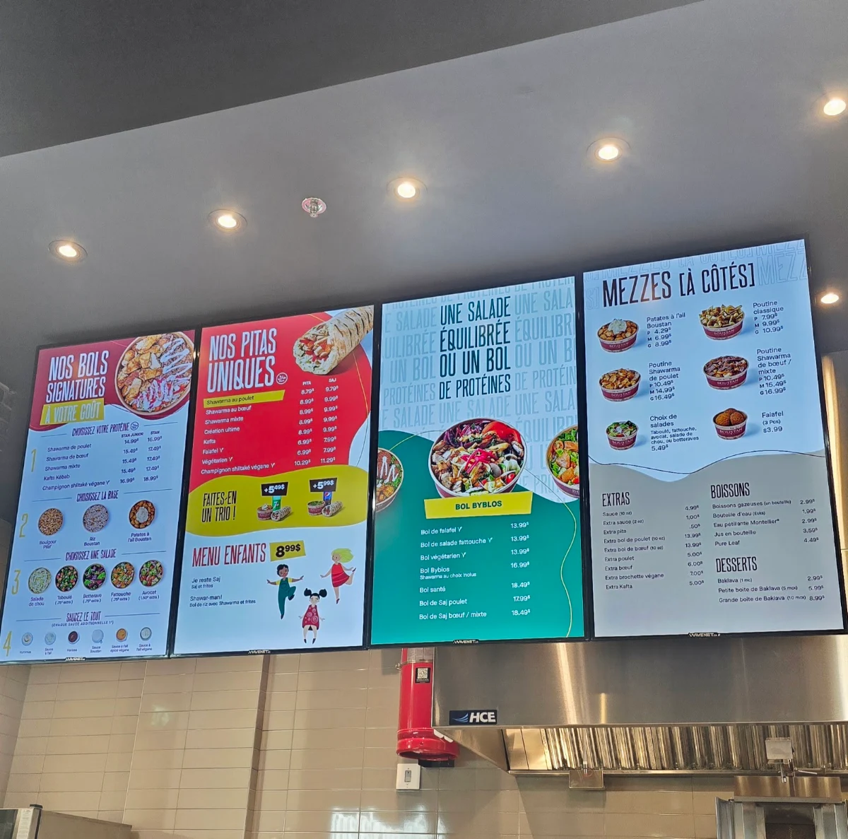 Menu, Restaurant Boustan