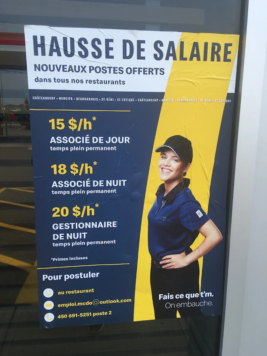 Menu, McDonald's