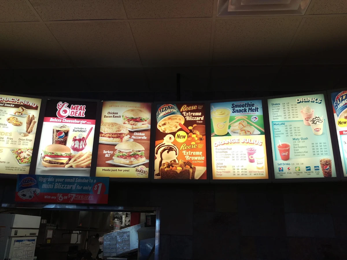 Menu, Dairy Queen Grill & Chill