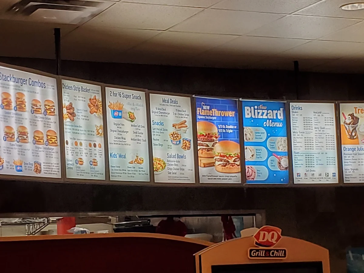 Menu, Dairy Queen Grill & Chill