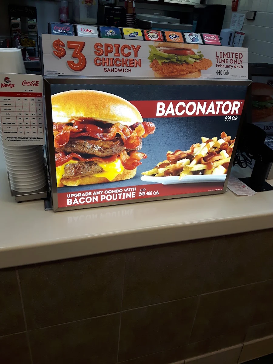 Menu, Wendy's