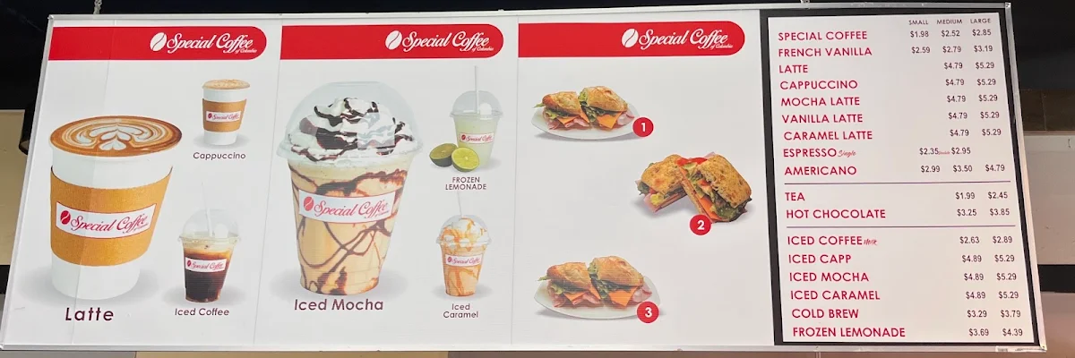 Menu, Tres Panaderos - Pastry & Coffee Shop