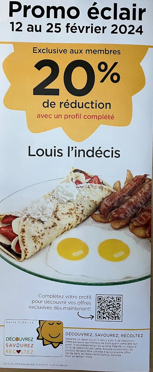 Menu, Cora