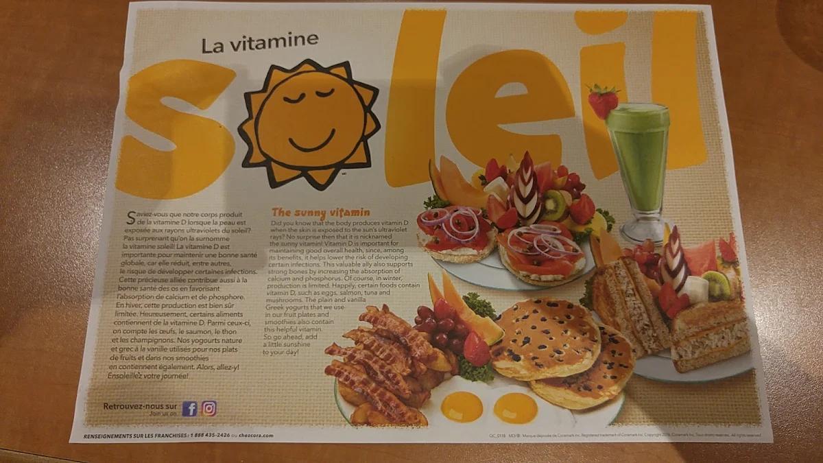 Menu, Cora