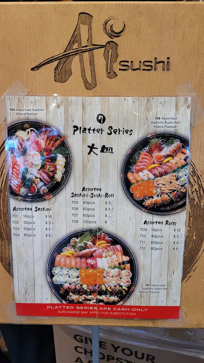 Menu, AiSushi Markham