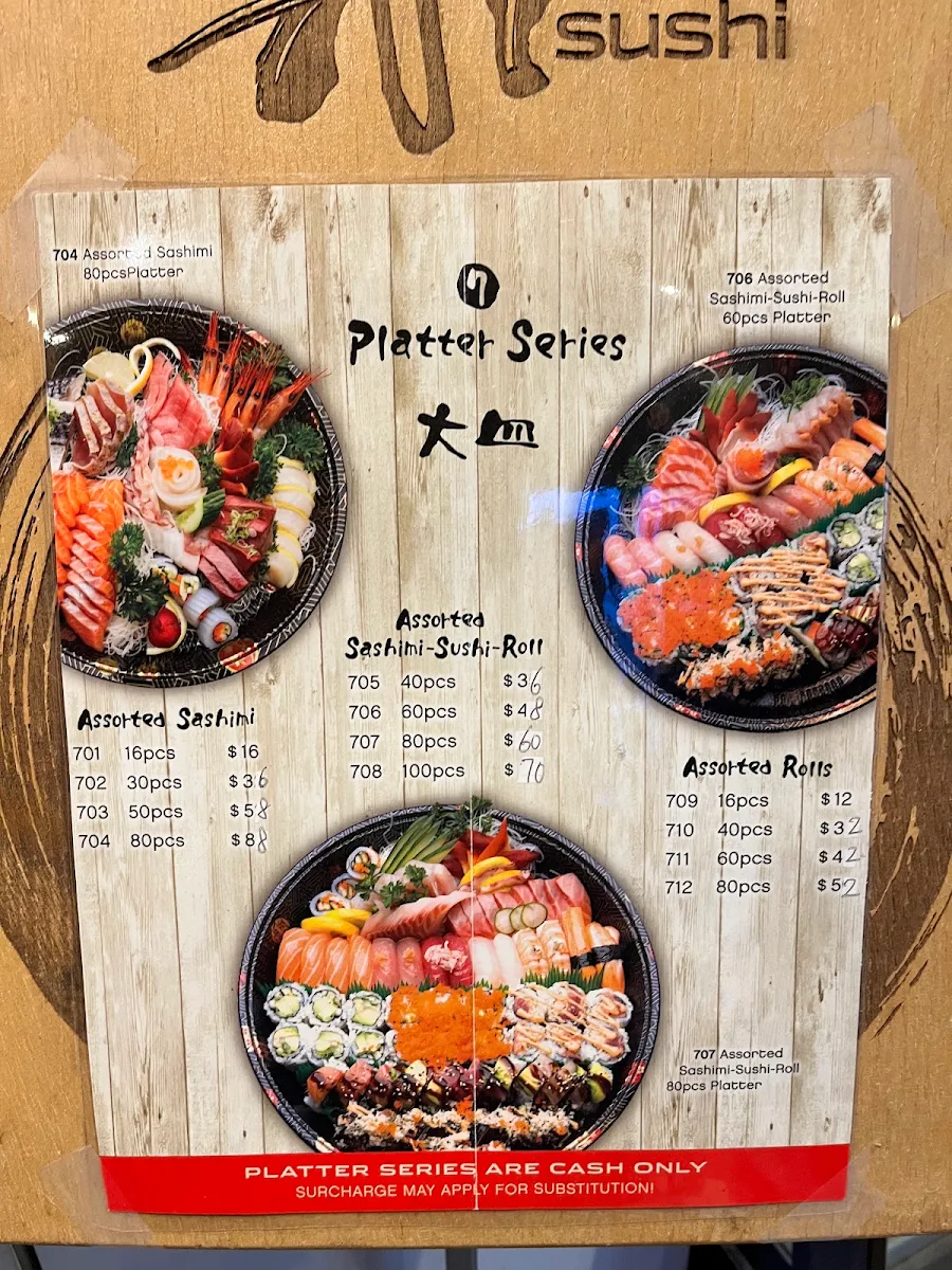 Menu, AiSushi Markham