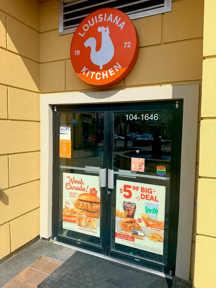 Menu, Popeyes Louisiana Kitchen