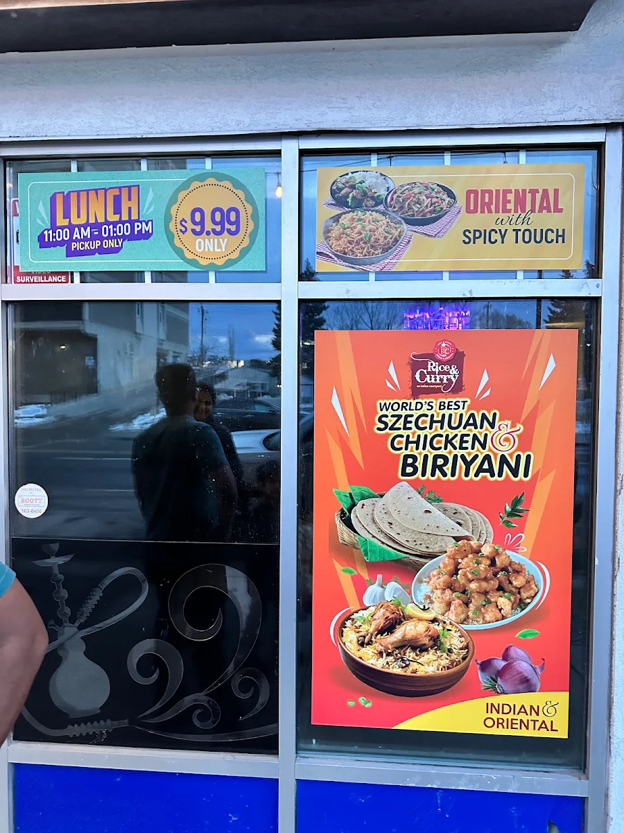 Menu, RICE AND CURRY - TAKE OUT