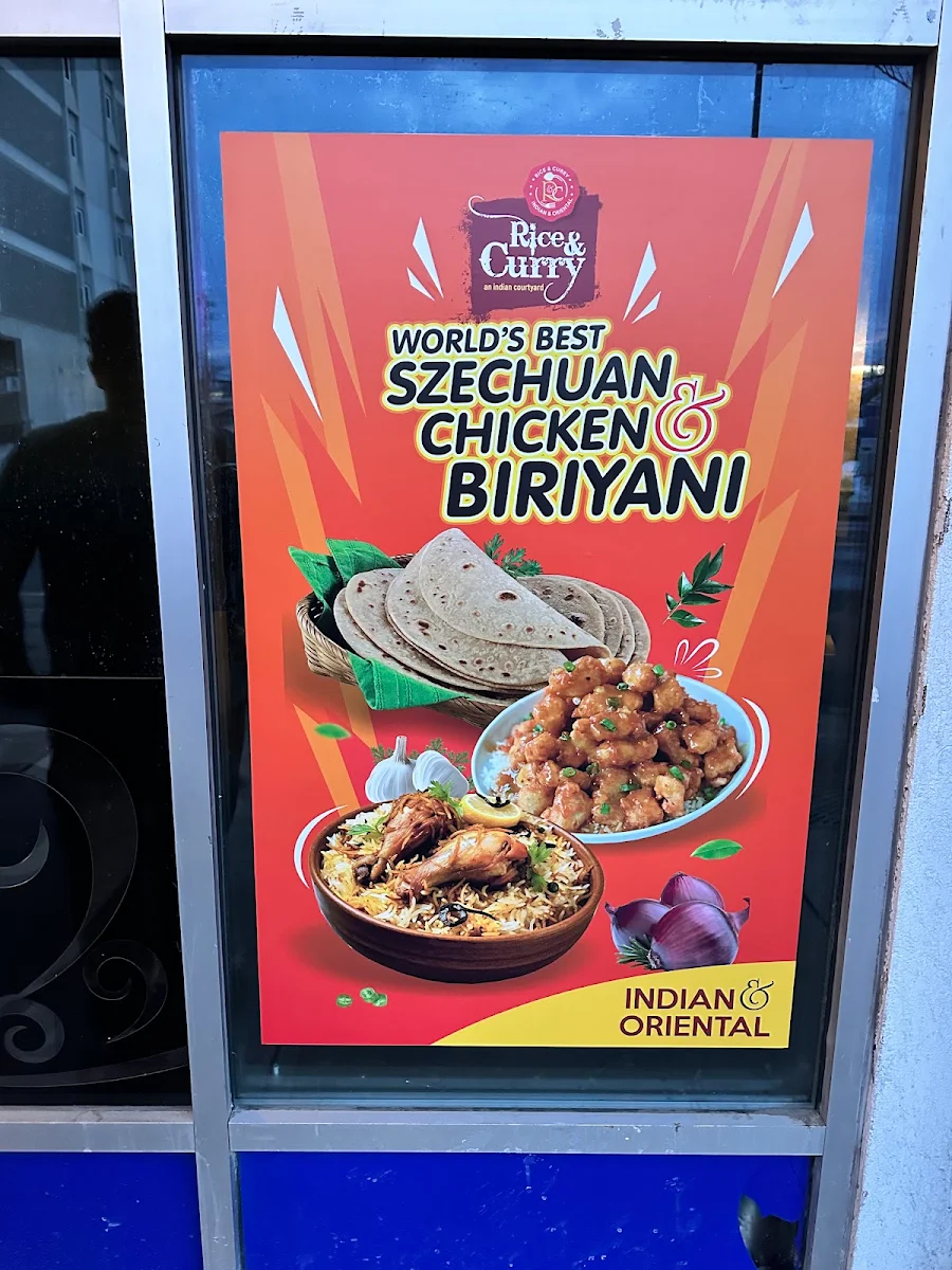 Menu, RICE AND CURRY - TAKE OUT