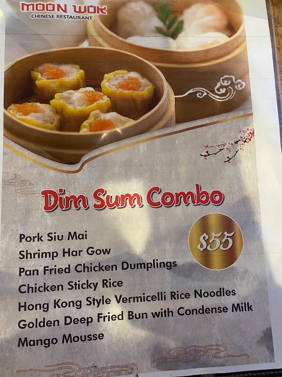Menu, Moon Wok