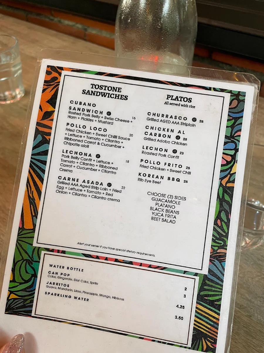Menu, Atomic 10