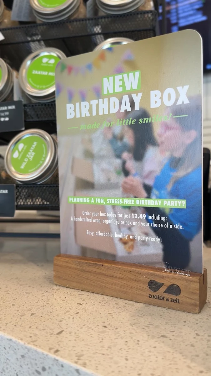Menu, ZAATAR W ZEIT