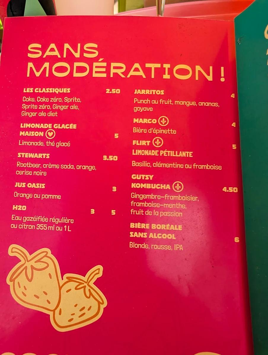 Menu, Patate et Persil