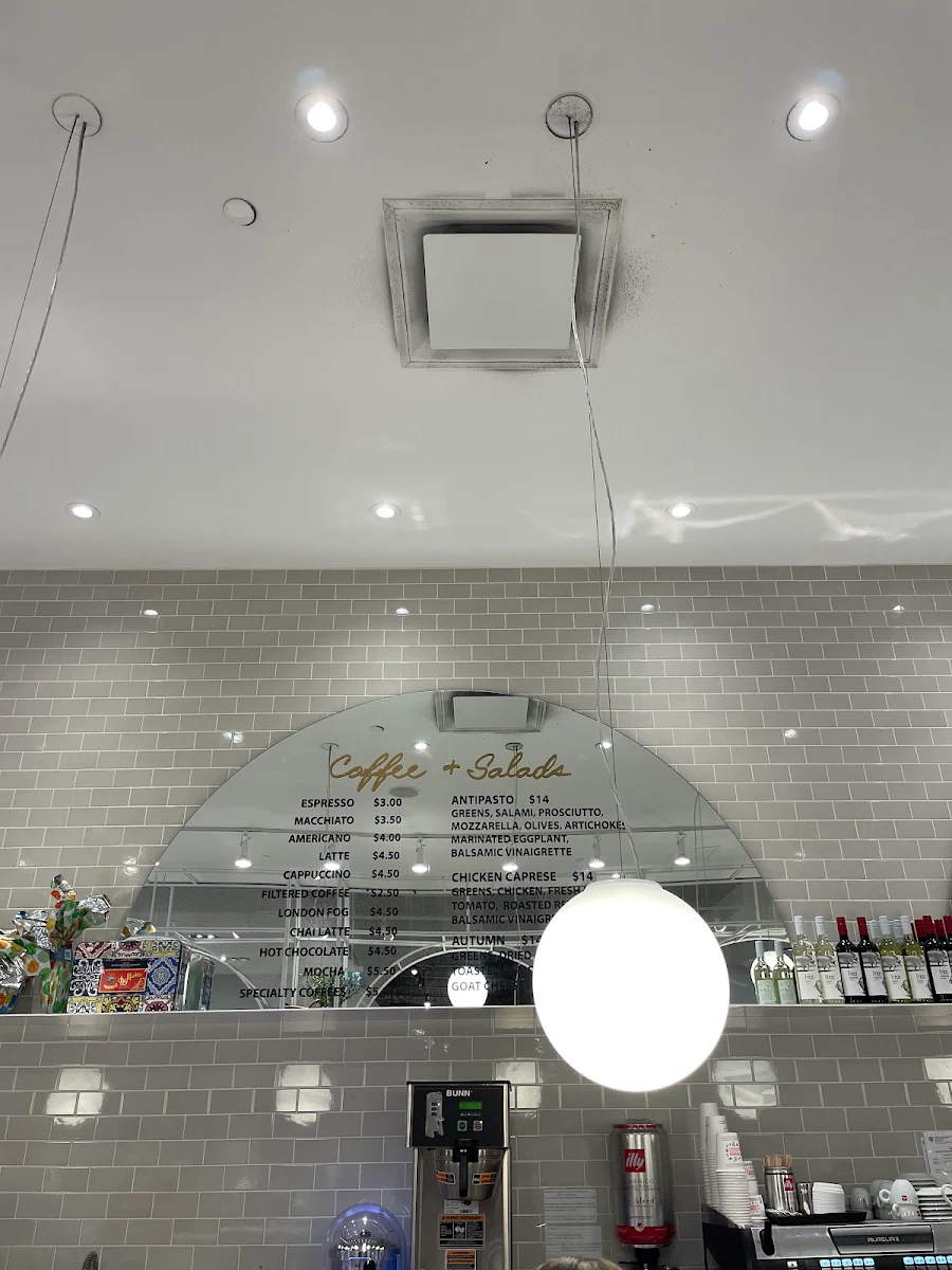 Menu, La Bottega Cafe - Inside Home Societe