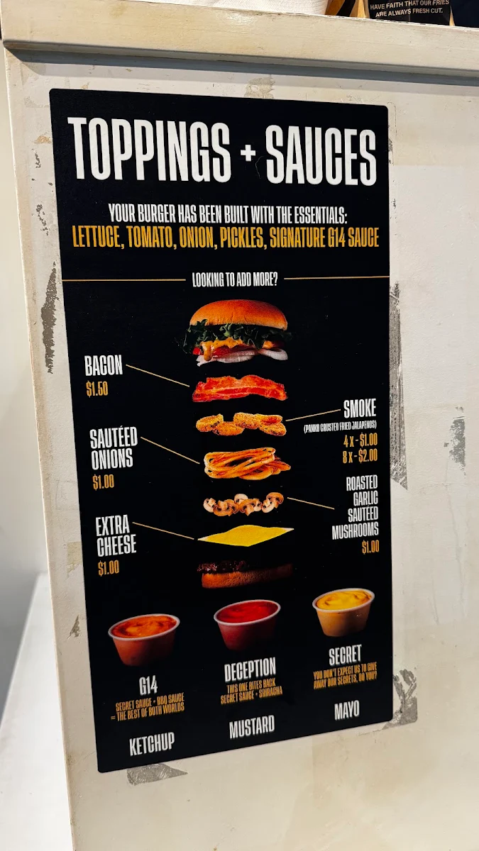 Menu, The Burger's Priest