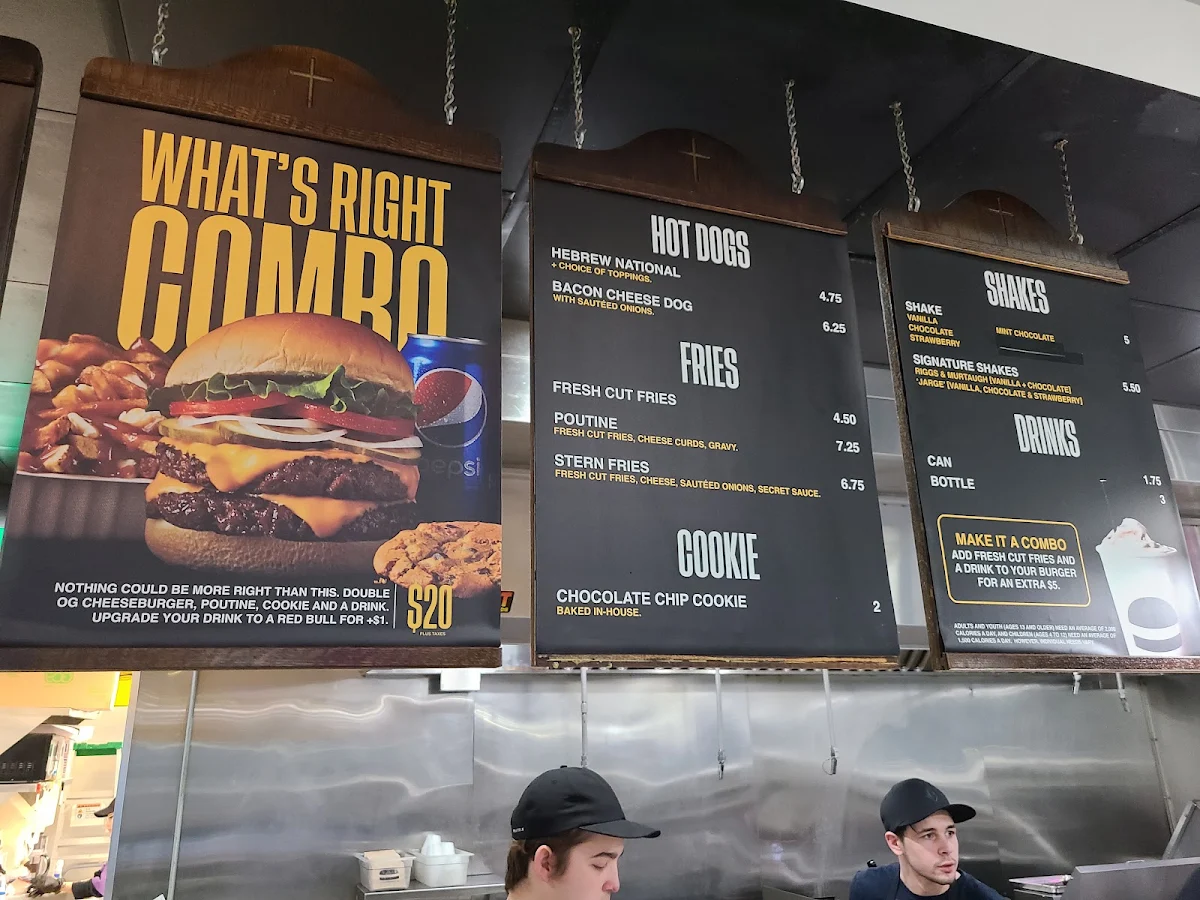 Menu, The Burger's Priest