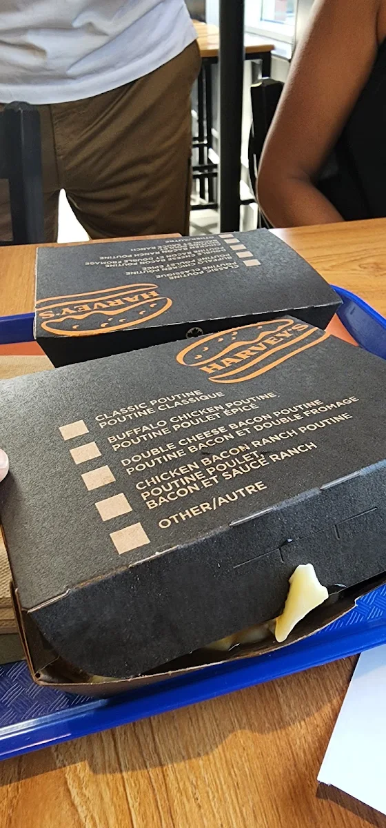 Menu, Harvey's