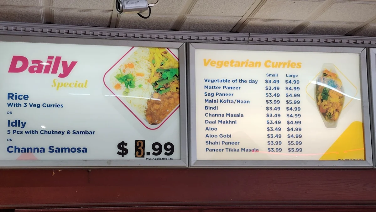 Menu, Samosa King