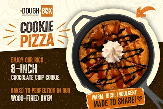 Menu, DoughBox Wood Fired Pizza & Pasta - Guelph