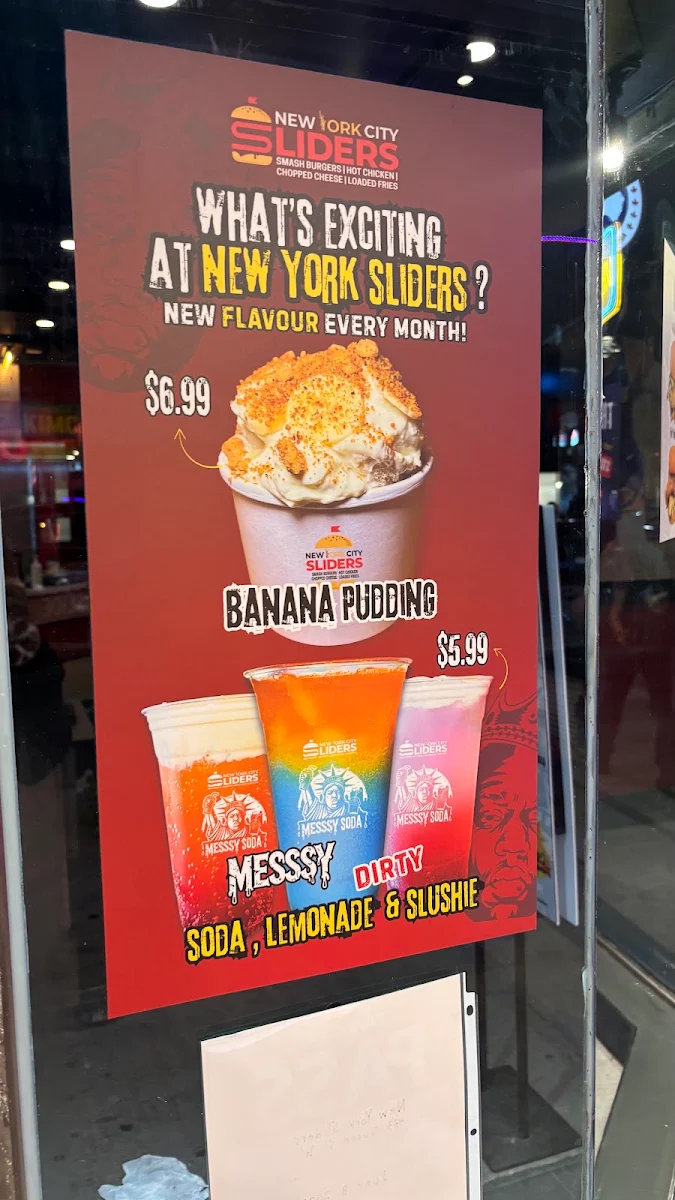 Menu, New York Sliders