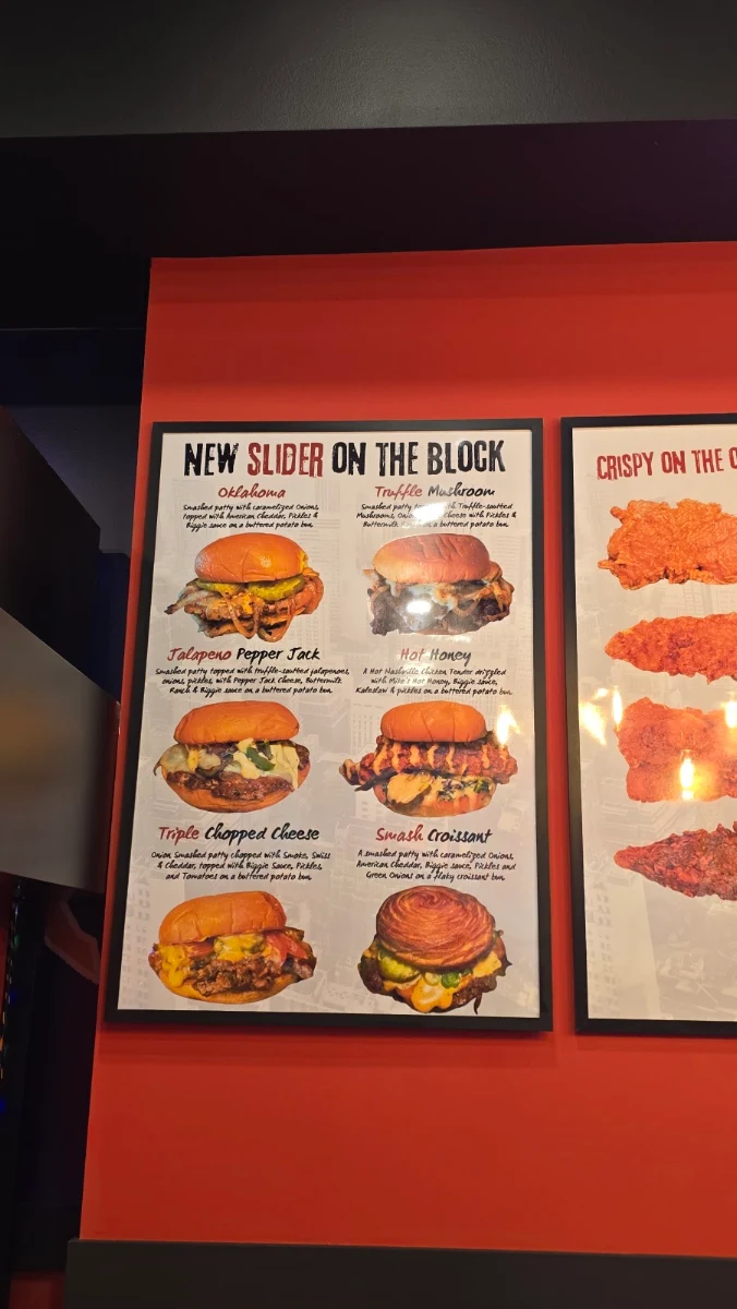 Menu, New York Sliders
