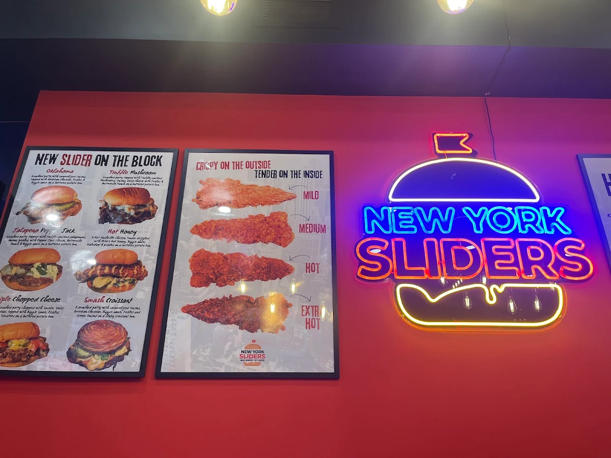 Menu, New York Sliders