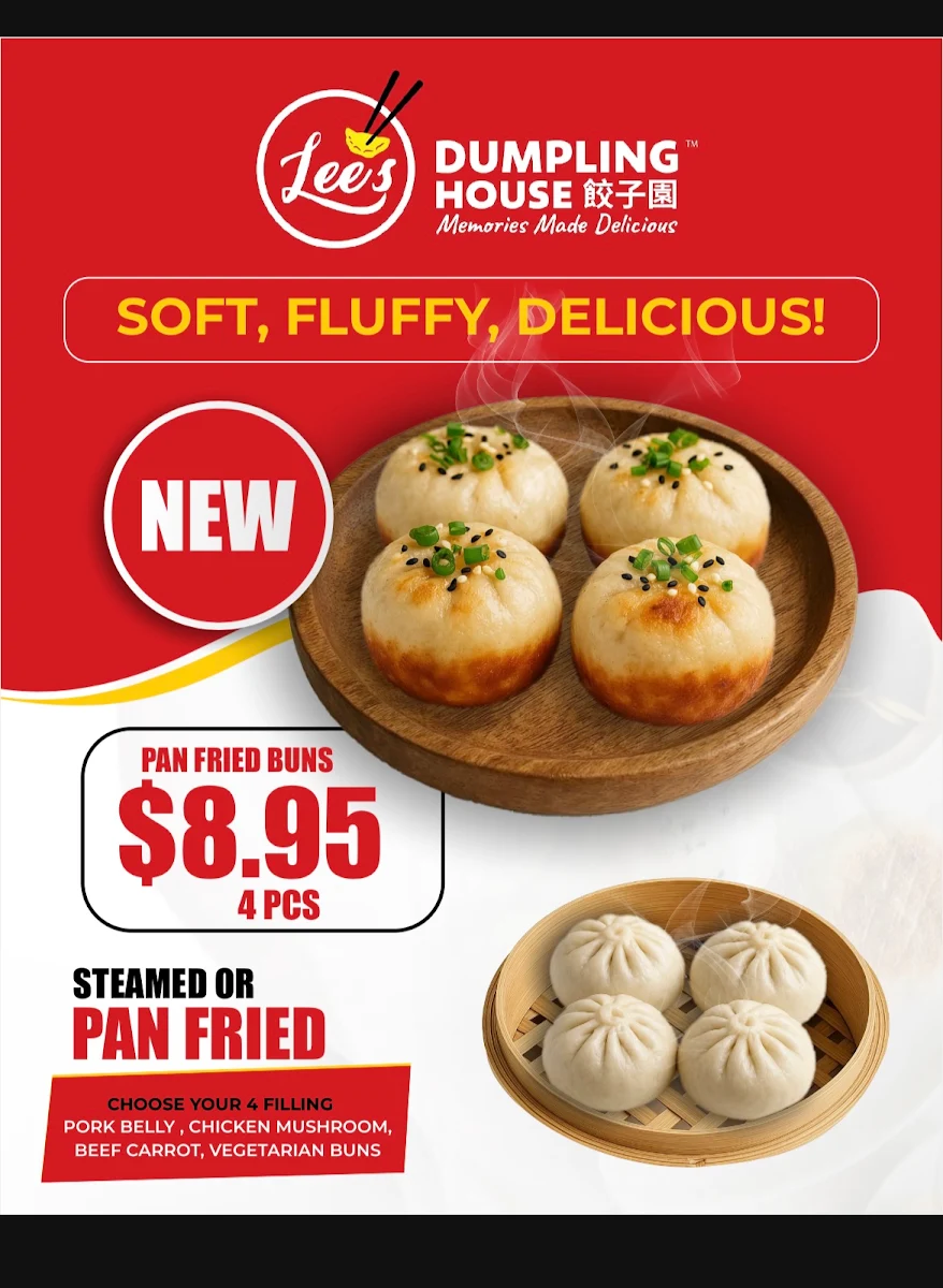 Menu, Lee's Dumpling House (Scarborough)