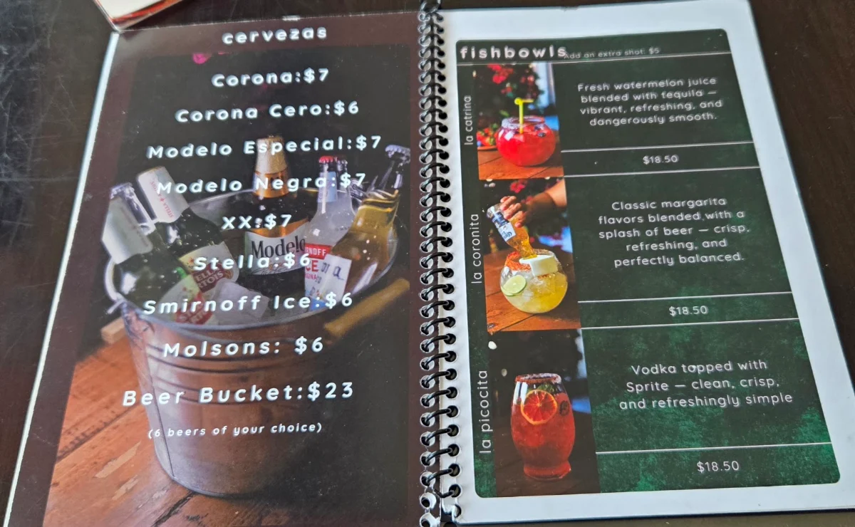 Menu, La Morenita