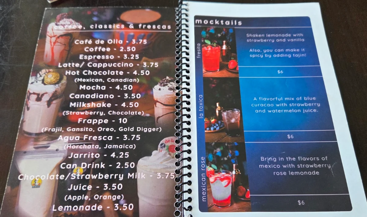 Menu, La Morenita