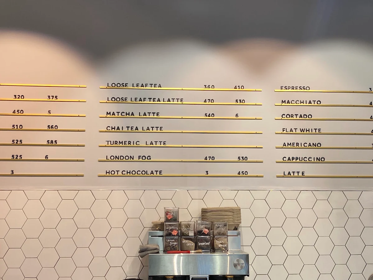 Menu, Vereda Central Coffee Roasters