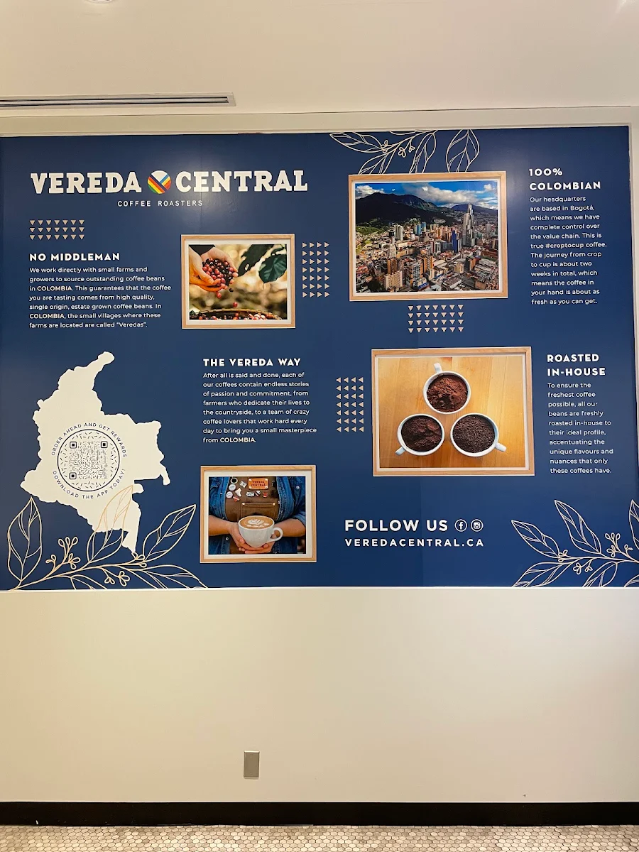 Menu, Vereda Central Coffee Roasters