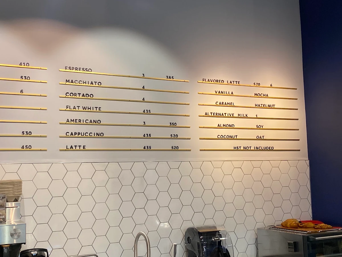 Menu, Vereda Central Coffee Roasters