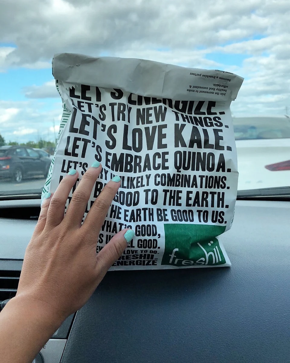 Menu, Freshii