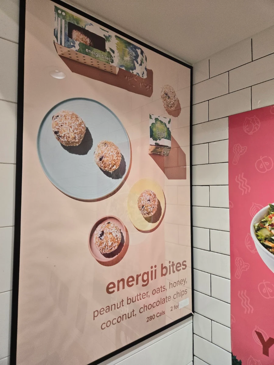 Menu, Freshii