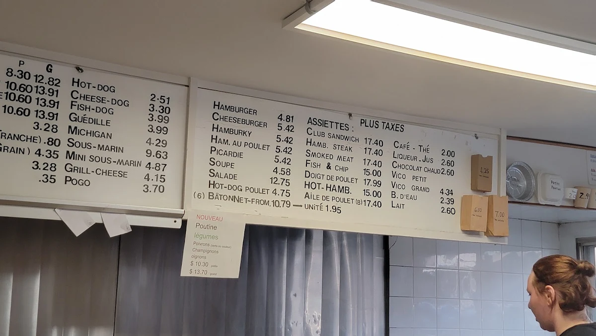 Menu, Restaurant Chez Mi Cho