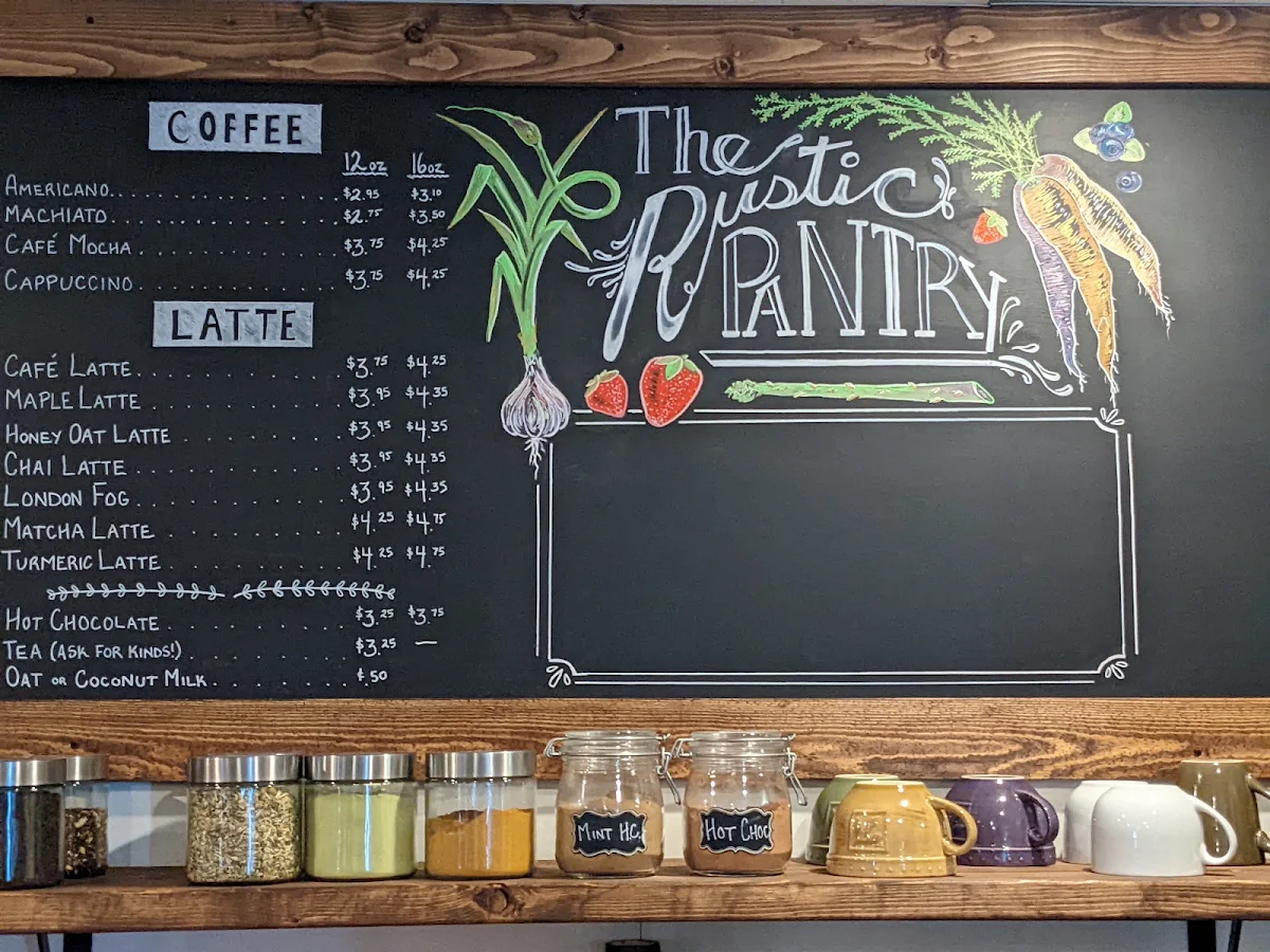 Menu, The Rustic Pantry