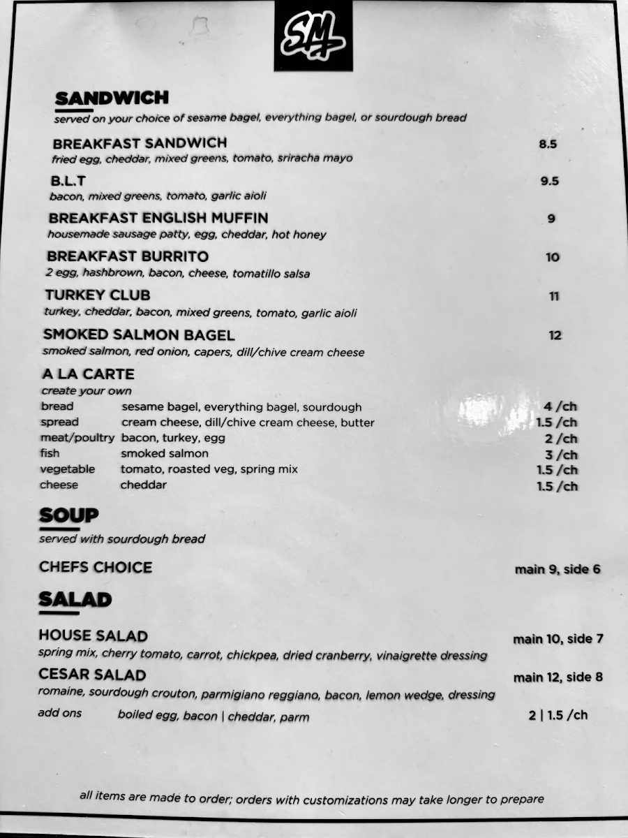 Menu, Saving Mondays