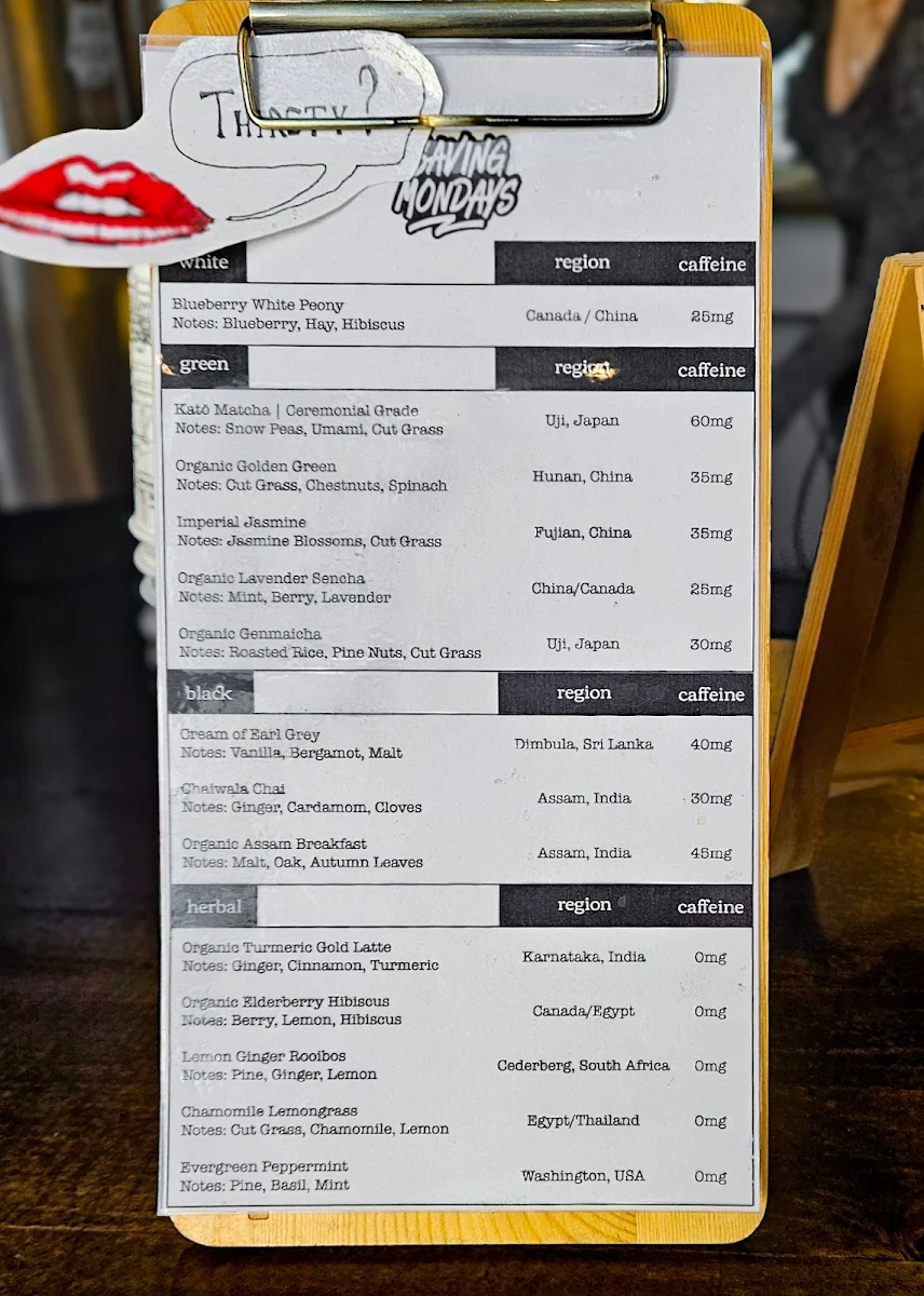 Menu, Saving Mondays