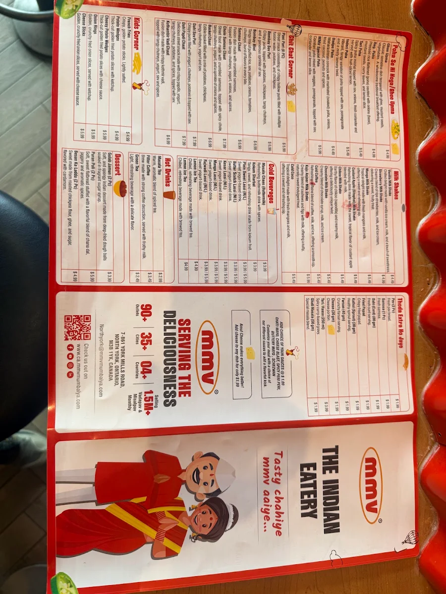 Menu, MMV - Mumbaiya Misal and Vadapav
