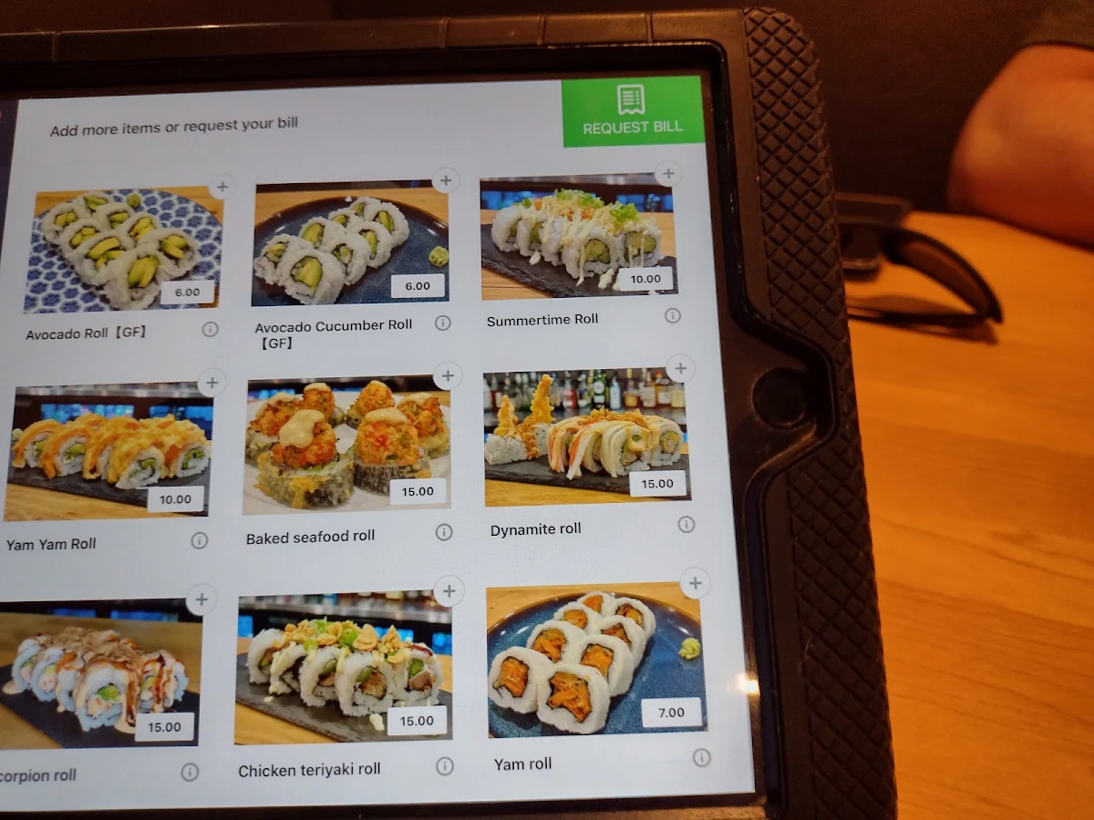Menu, Hojo's Japanese Cuisine