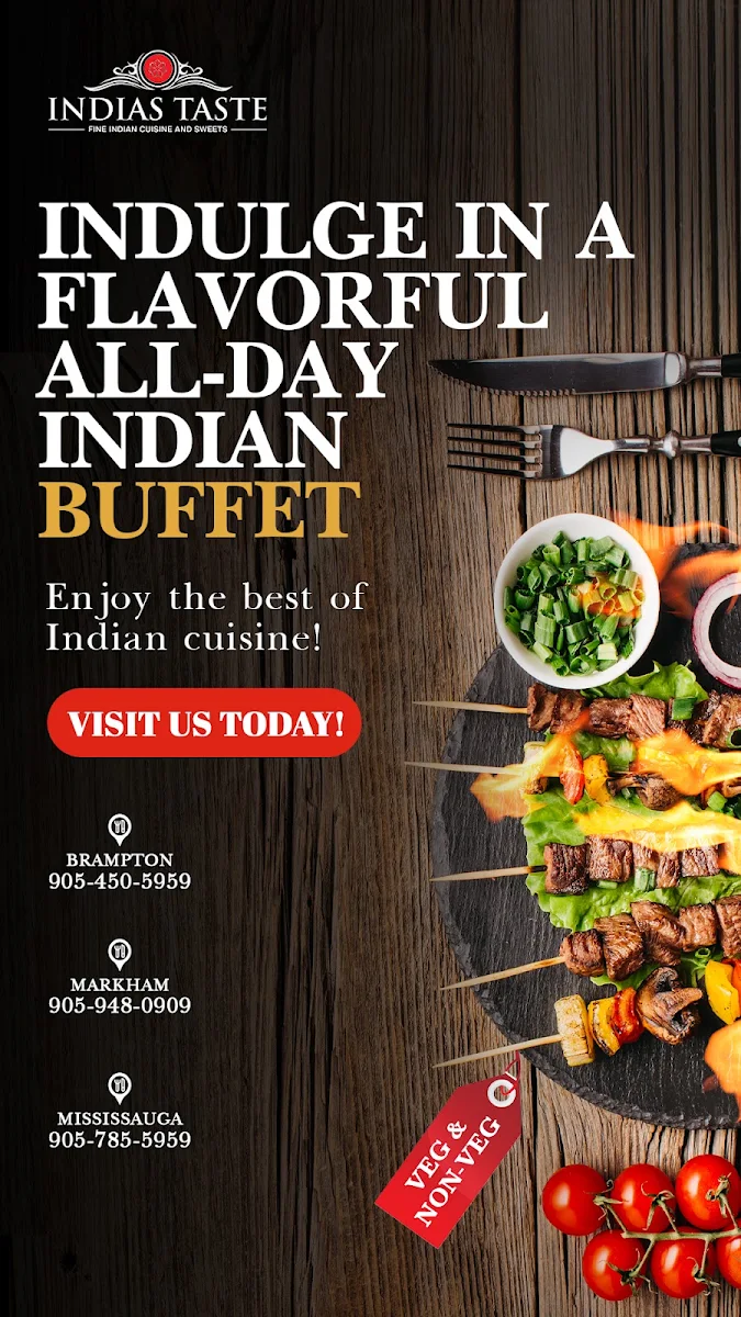 Menu, Indias Taste Markham